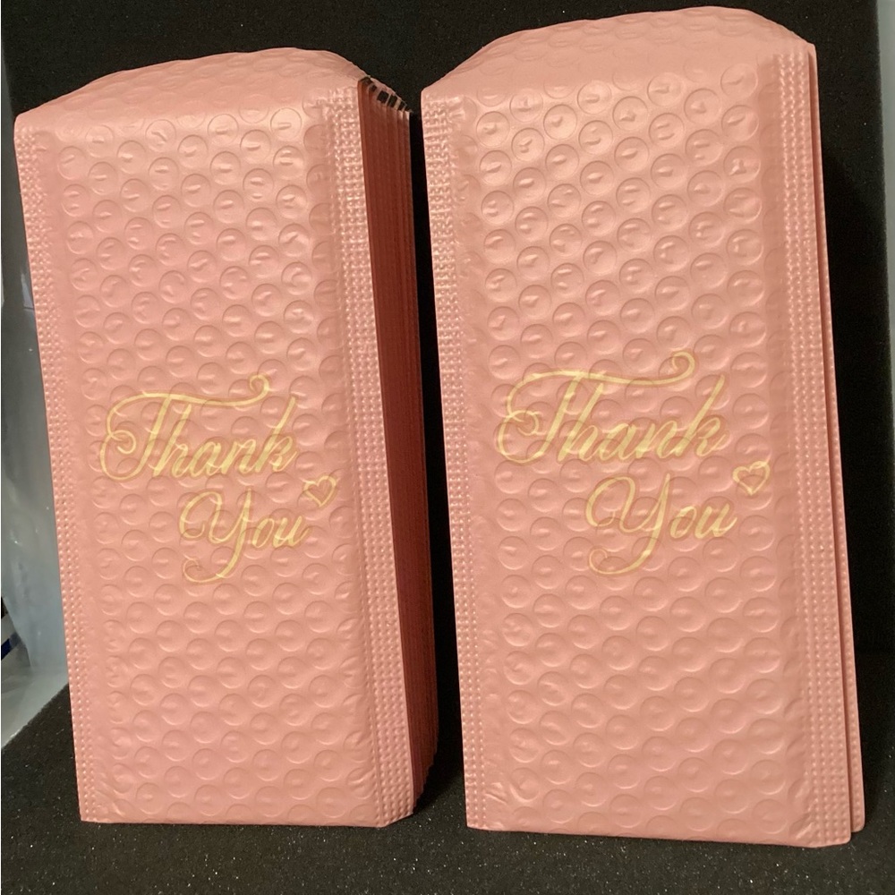 THANK YOU Bubble Mailers X 20, Peach 8x4